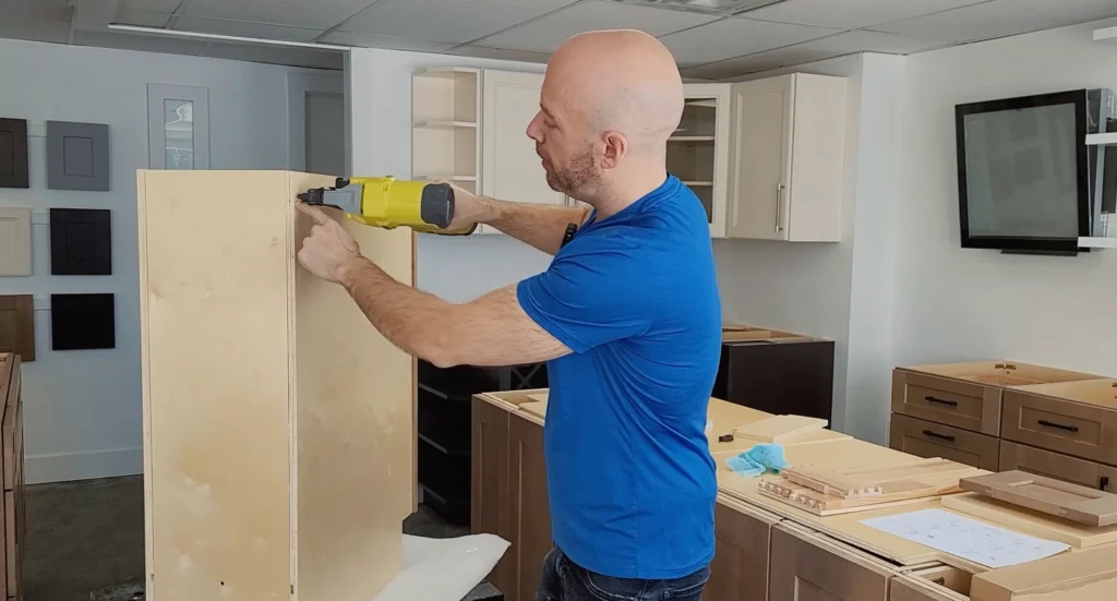 Nailer held sideways to prevent pins splitting out