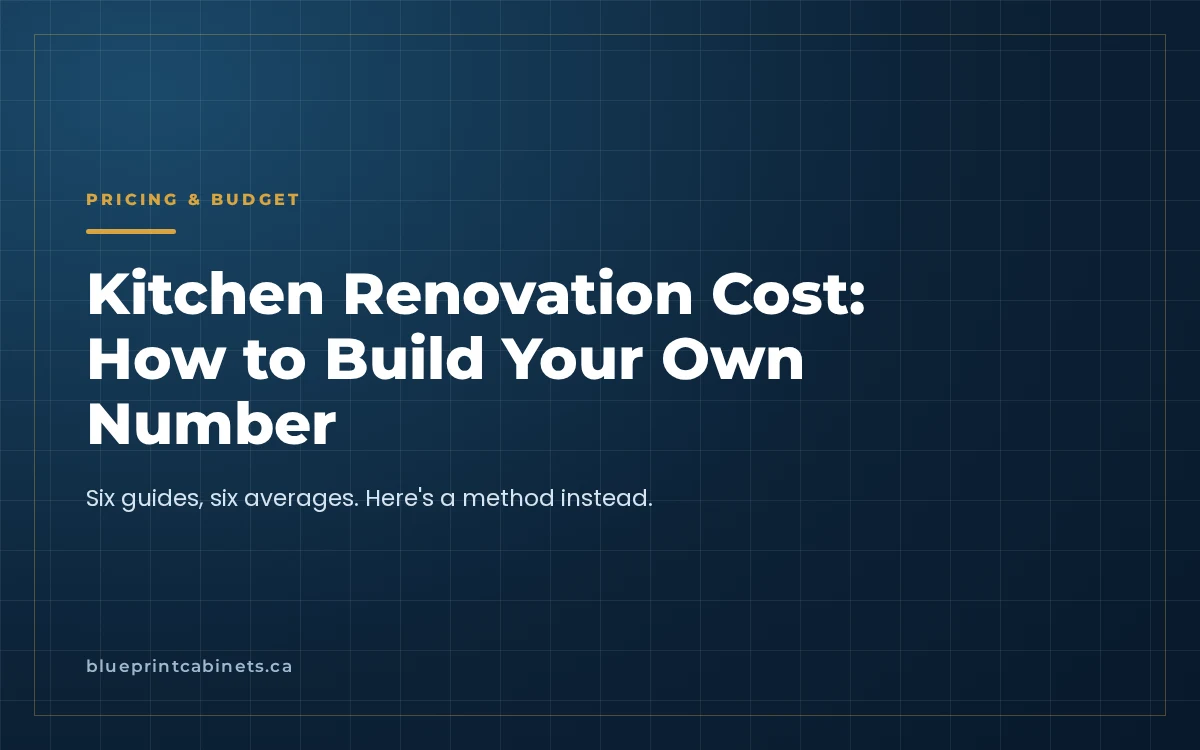 Kitchen Renovation Cost: How to Build Your Own Number