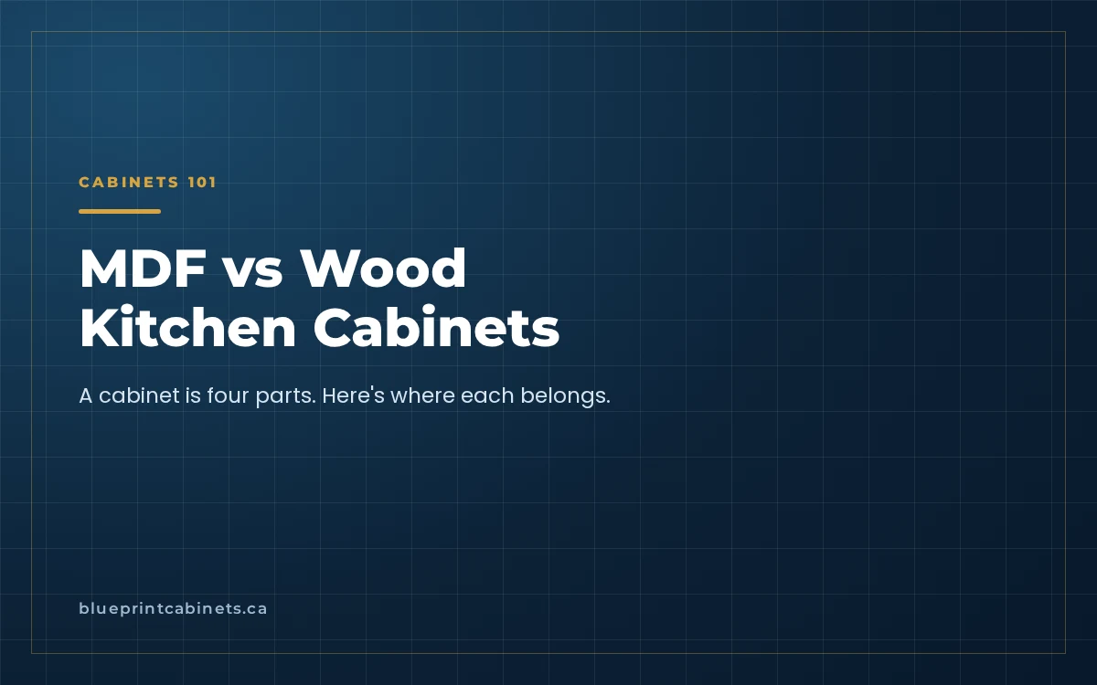 MDF vs Wood Kitchen Cabinets: Where Each One Belongs