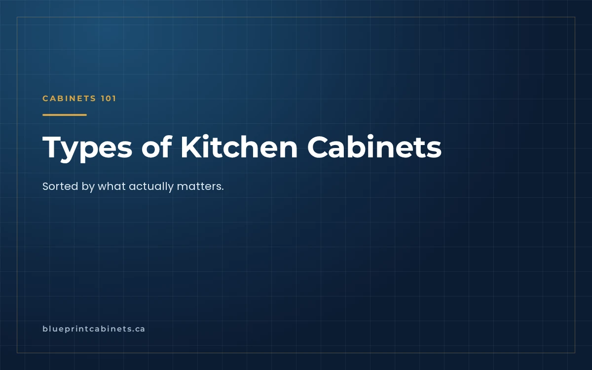 Types of Kitchen Cabinets, Sorted by What Actually Matters